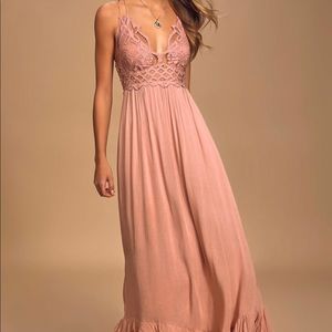 Free people lace maxi dress